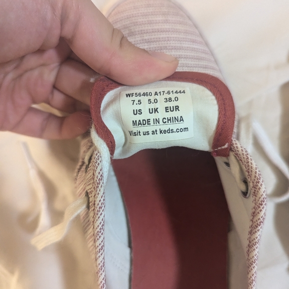 Red Striped Keds - Picture 3 of 3